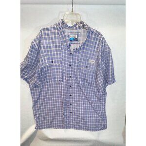 Magellan Outdoors Fishing Shirt Mens Short Sleeve 3x Relaxed Fit Moisture Wickin